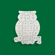 Kinder Puzzel - Hout - Uil - Puzzels - Leren - 24x19 cm - Kinderen - Puzzel - Speelgoed - Ontwikkelen - Kinderen - Kleuter - Peuter - Knutselen - Speelgoed - Jongen - Meisje - Speelgoed Jongens - Speelgoed Meisjes