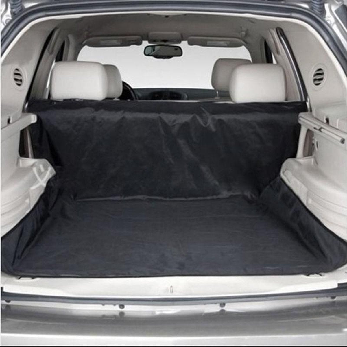 TDR - Hondendeken / Hondenkleed  / Beschermhoes  - Voor in de auto achterbank of kofferbak - 137x147 cm - Beschermhoes - Waterdicht - Zwart