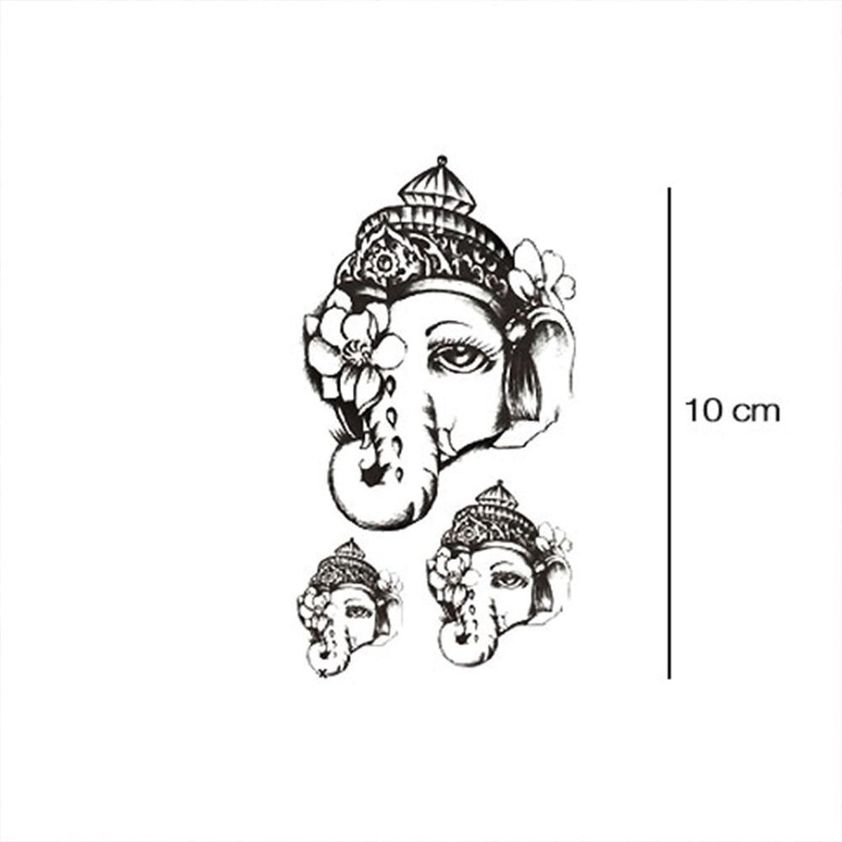 Ganesha godin plaktattoo | 2 stuks