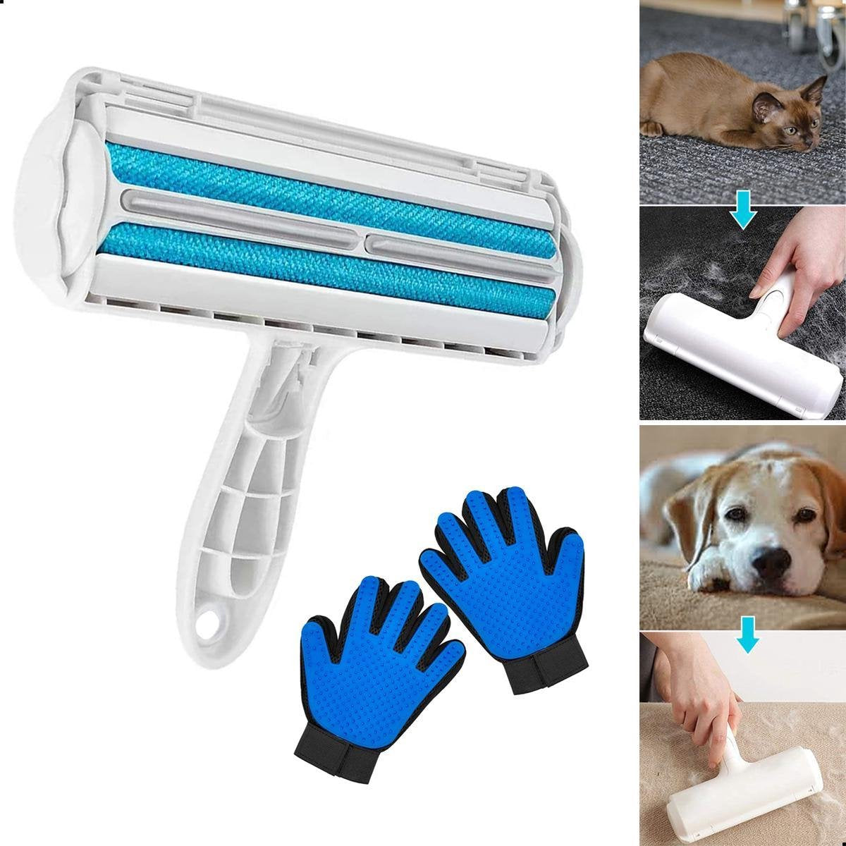 AWEMOZ® Pluizenverwijderaar - Pluizenborstel - Ontpluizer - Kledingroller – Pluizenroller - Kleefroller - Kledingborstel
