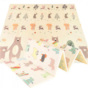 Mamabrum Speelkleed - Paarden en Beren - Dubbelzijdige XXL - Opvouwbaar 1 cm dik - Speelmat - Speeltapijt - Baby - Foam