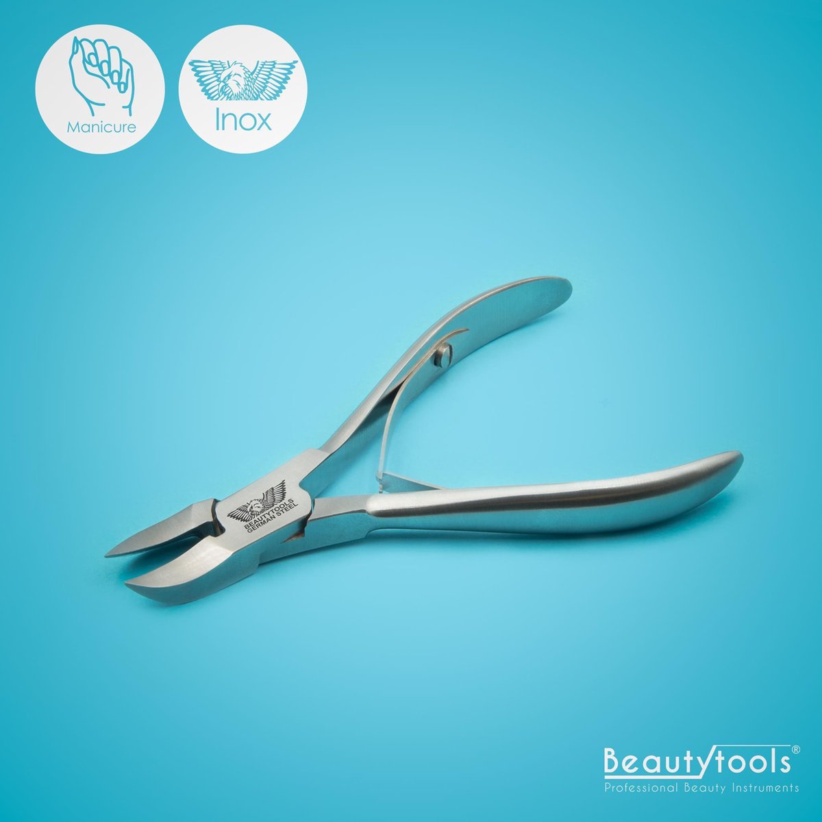 PROMO! BeautyTools SelfCare Nageltang/Nagelknipper Voor Vinger- en Teennagels – Spitse Punt Voor Ingegroeide Teennagels –ErgoCut - 17 mm Gebogen Bek (NN-2373)