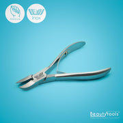 PROMO! BeautyTools SelfCare Nageltang/Nagelknipper Voor Vinger- en Teennagels – Spitse Punt Voor Ingegroeide Teennagels –ErgoCut - 17 mm Gebogen Bek (NN-2373)