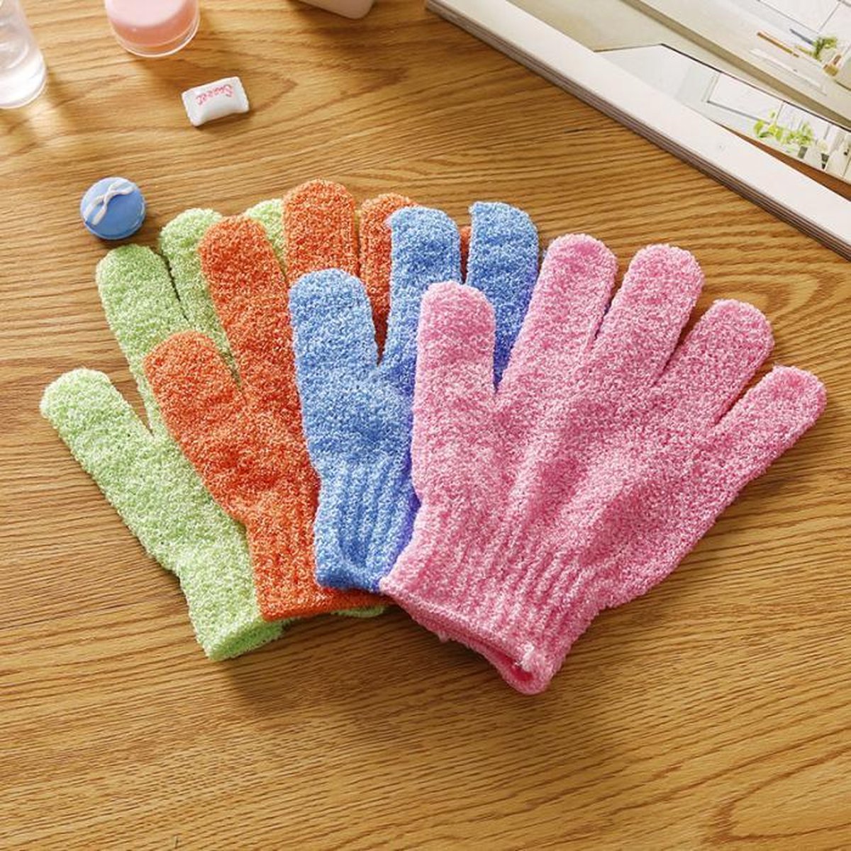 Hiden | Scrub handschoenen - Washandje | 2 stuks