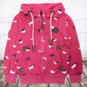S&C Vest met paarden roze 163 - 98/104