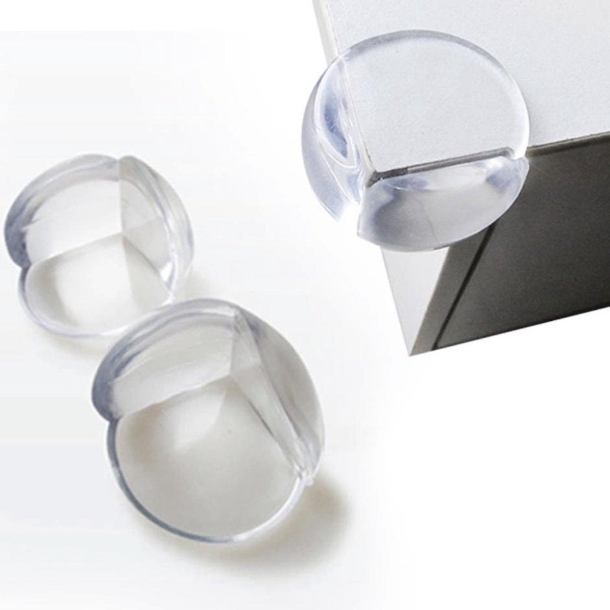 Hoekbeschermers Set van Versteeg® - Siliconen Tafelhoek Beschermers - Tafelhoekjes - Tafel Beschermhoeken - 4 Stuks - Kinderhoek bescherming - Hoekbeschermers tafel - Hoekbeschermers baby - Tafelhoek bescherming - Transparant