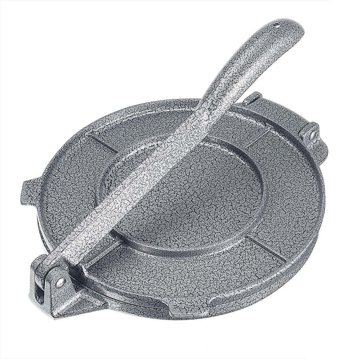 Baymate 20 CM Tortillapers Maker Aluminium Opvouwbare Thuis Keuken Meel Maïs Bakken Pers Maker DIY Pie Tool Grey