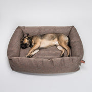 Hondenmand Sleepy Herringbone Brown (Medium)