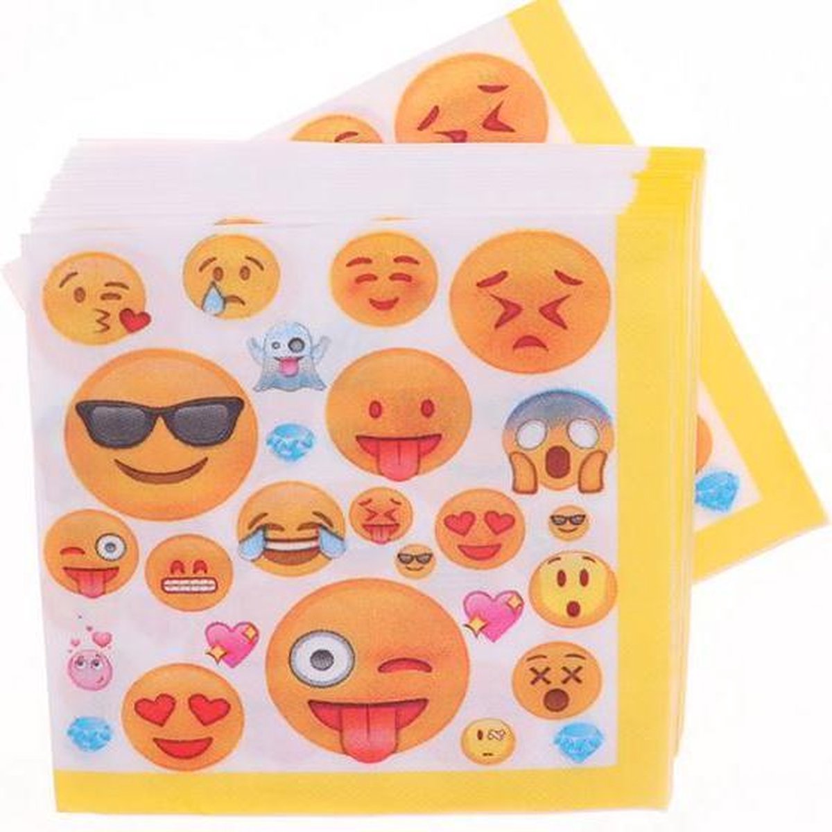20 stuks servetten Emoji
