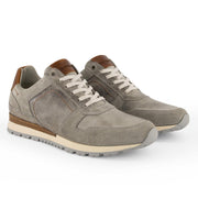Travelin' Welton - Sportieve Leren Herensneaker - Licht Grijs Leer - Maat 40