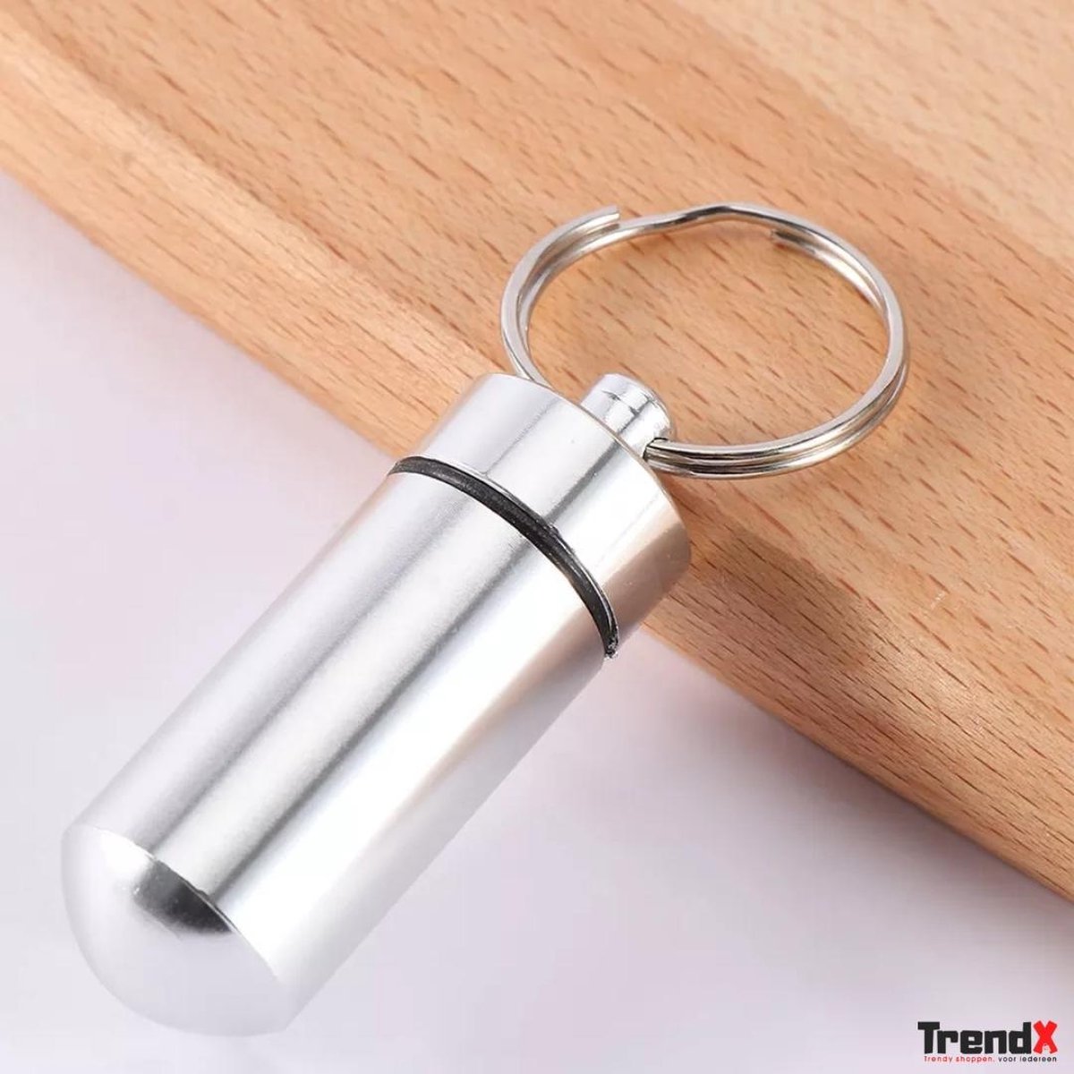 Waterdichte Aluminium Pillendoosje Geneeskunde Opslag Houder Container Sleutelhanger Gezondheidszorg Geneeskunde Box