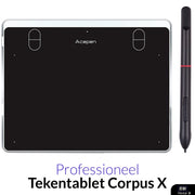 Tekentablet - Teken tablet - Grafische Tablet - 5080 LPI - 8192 - Nintai AP604 Zilver