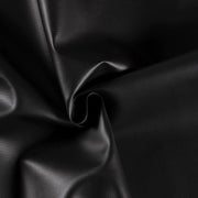 Glim® Kunstleer stof - Skai leer - Op rol - Stof per meter - Faux leather - imitatie leder - A+ kwaliteit - 100* 140 - Zwart