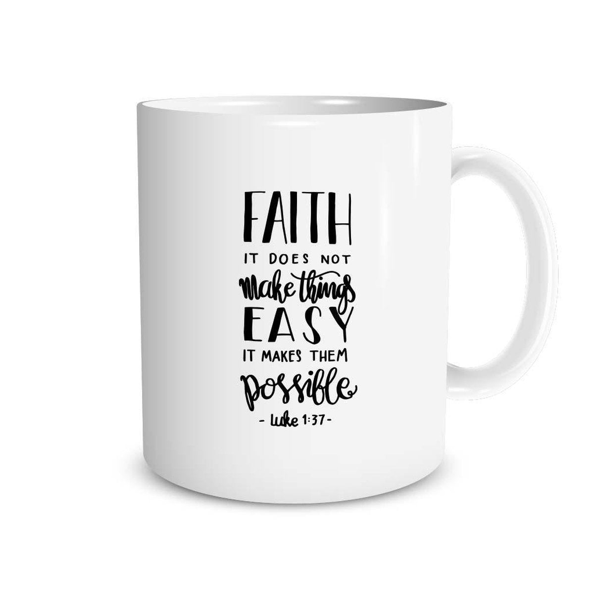 Christelijke Mok - Luke 1:37 - DagelijkseBroodkruimels