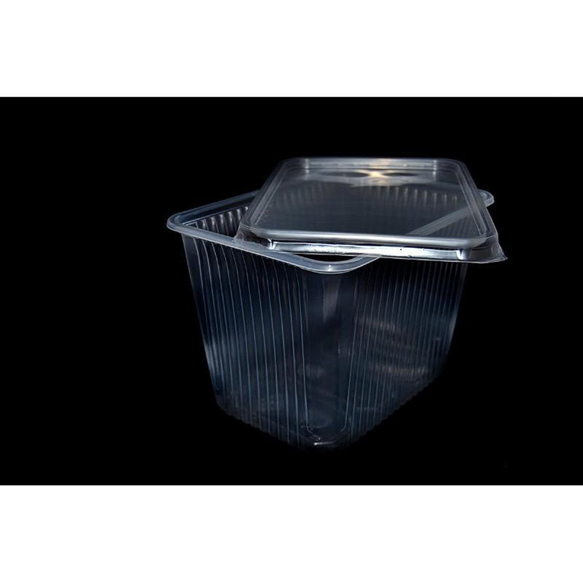 VOORDEELPAK: 5 Pakjes van Doorzichtige rechthoekige plastic voedsel containers