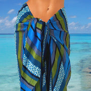 Pareo Blue-green Stripes