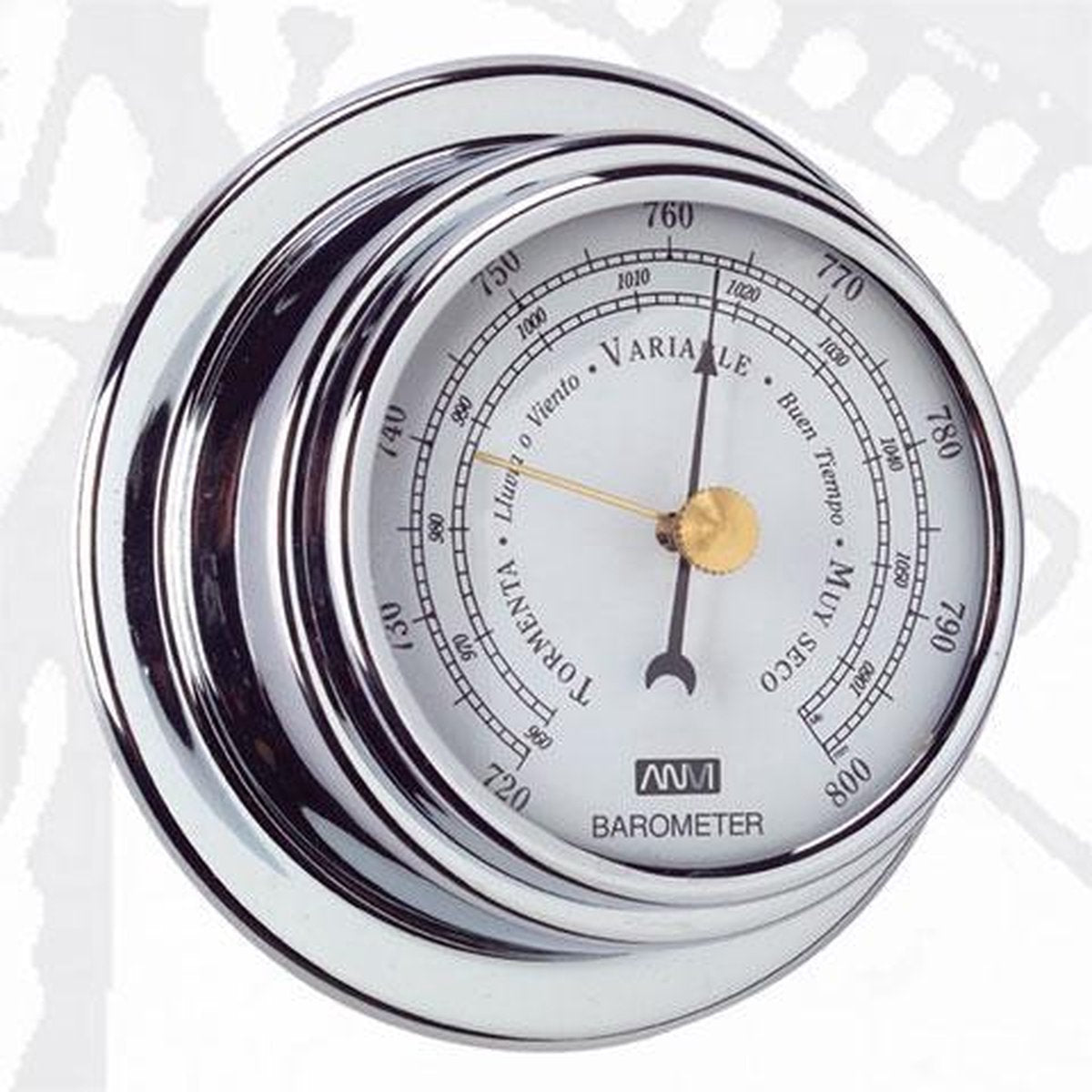 BAROMETER CHROOM 95 MM - NAUTISCH INSTRUMENT