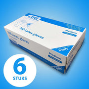 Handschoenen medisch – Latex - Wegwerp - Medium size - 6x 100 STUKS