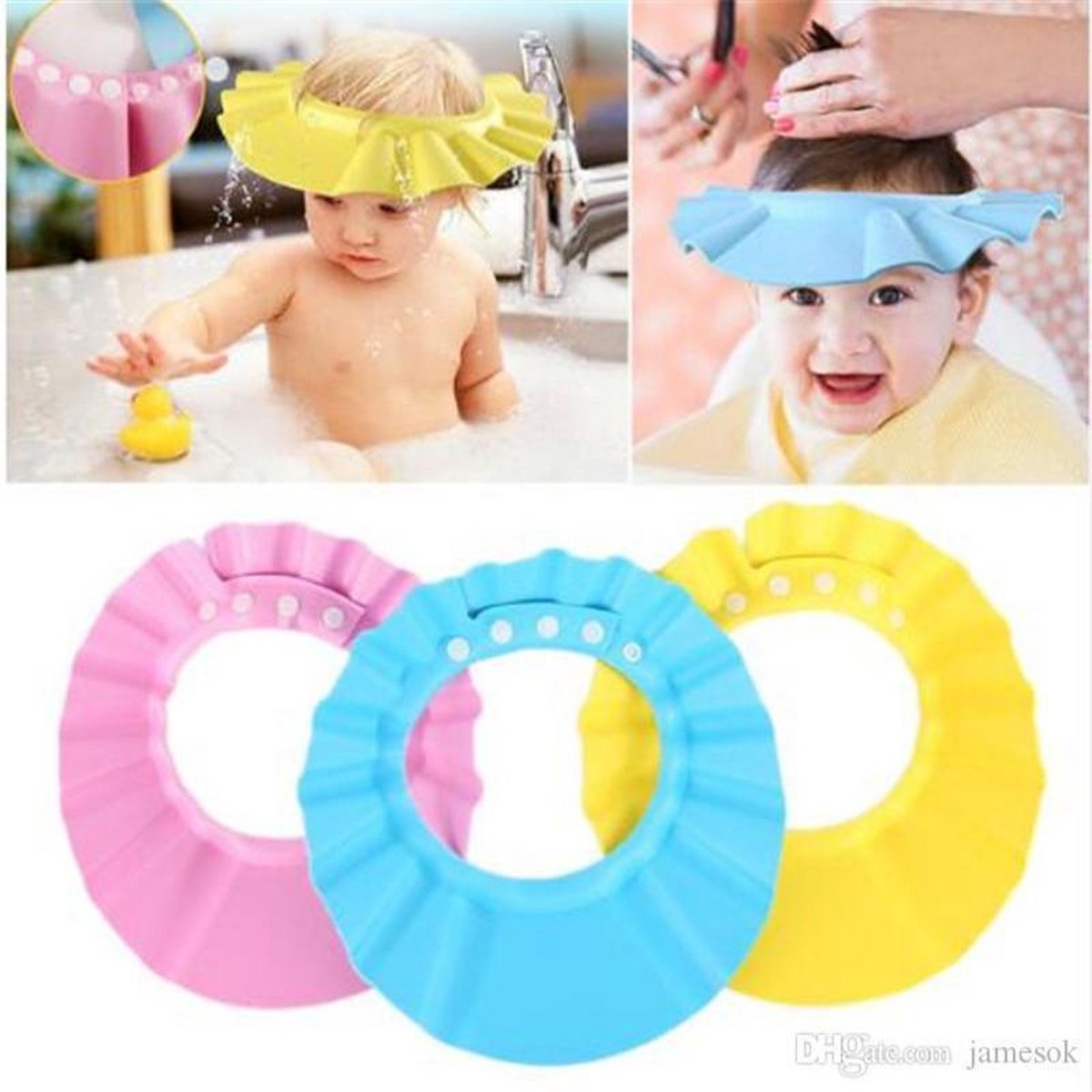 3 Douche kapje | Kind Haarwas Hulp Kap | 3 Douche Cap