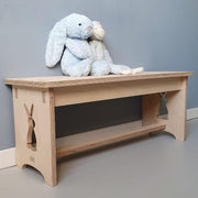 Kindertafel en bankje uitsnede KONIJN