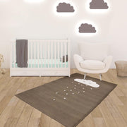 Wolk kindervloerkleed - kindertapijt - 100 x 140 cm - wasbaar - zacht - duurzame kwaliteit - speelgoed