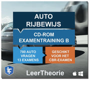 Auto Rijbewijs B - CD-ROM 2021 Auto Examentraining B - 845 oefenvragen - 13 Theorie Examens - Ontworpen voor het CBR theorie-examen