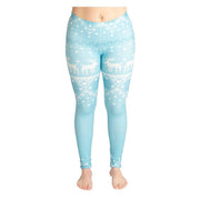 ZUMPREMA Foute Kerst Legging - Licht Blauw