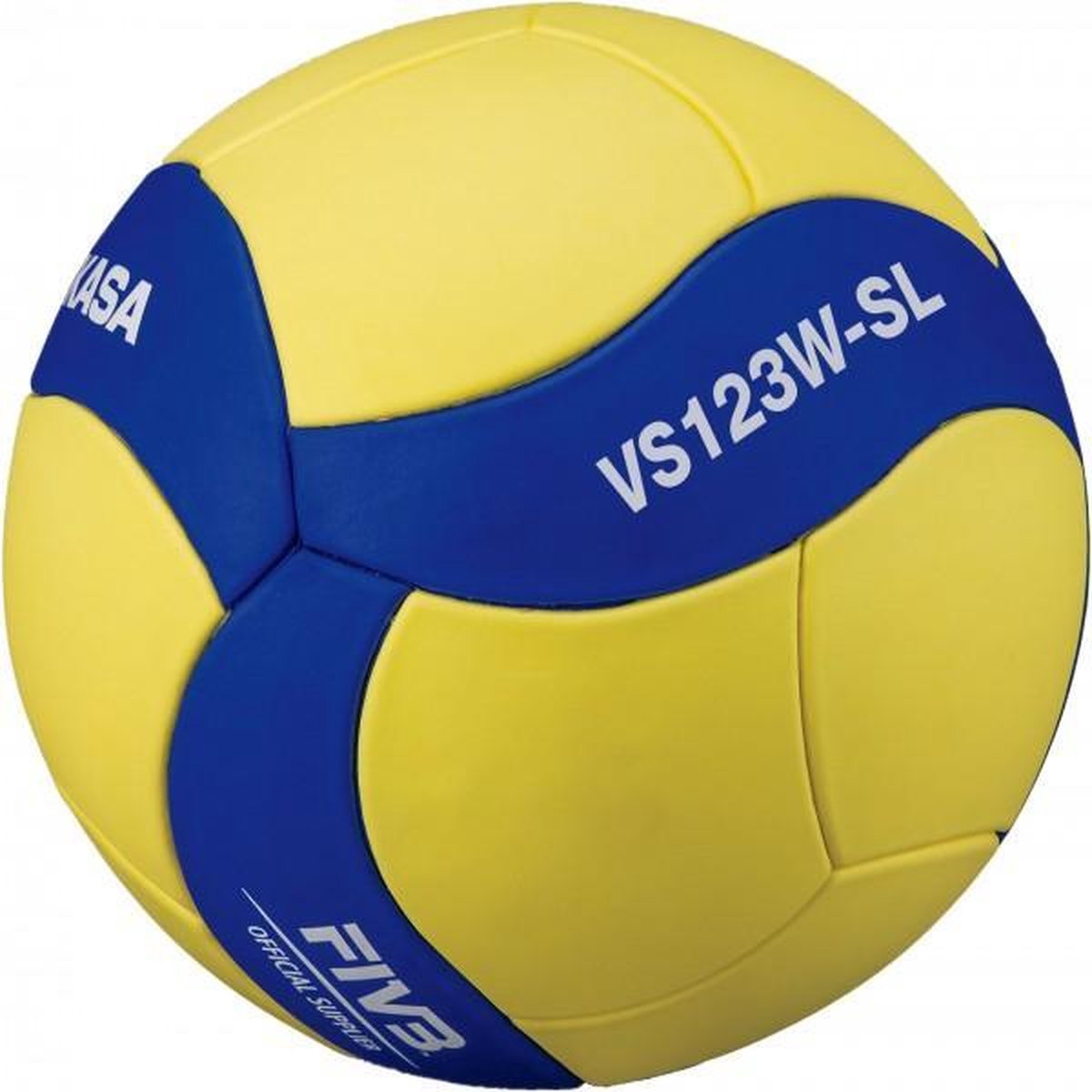 Mikasa VS123W-SL Volleybal - geel/blauw - maat 5