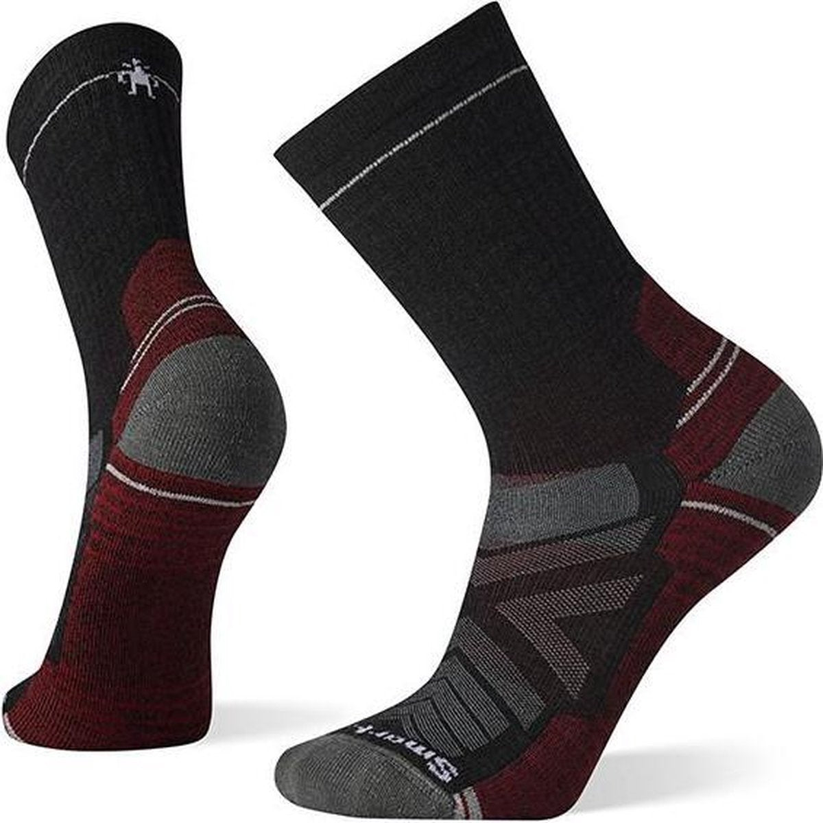 Smartwool Hike Light Cushion Crew Socks Charcoal - Wandelsokken