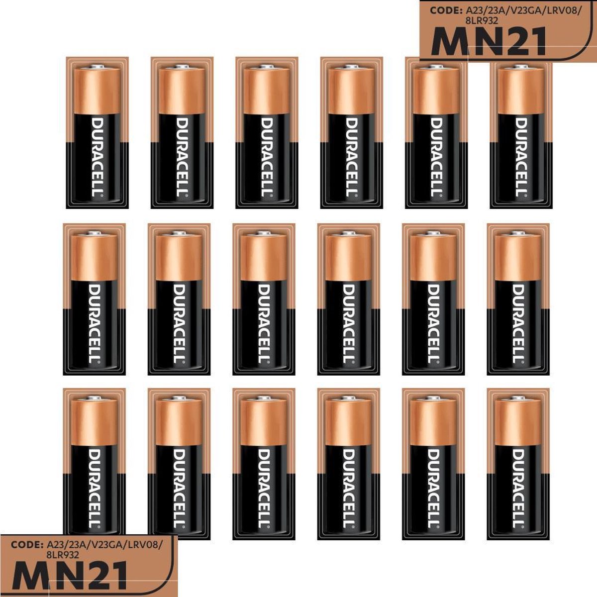 Duracell 18 stuks BATTERIJ MN21/A23 - 12 V Long lasting - Langdurig 18 stuks