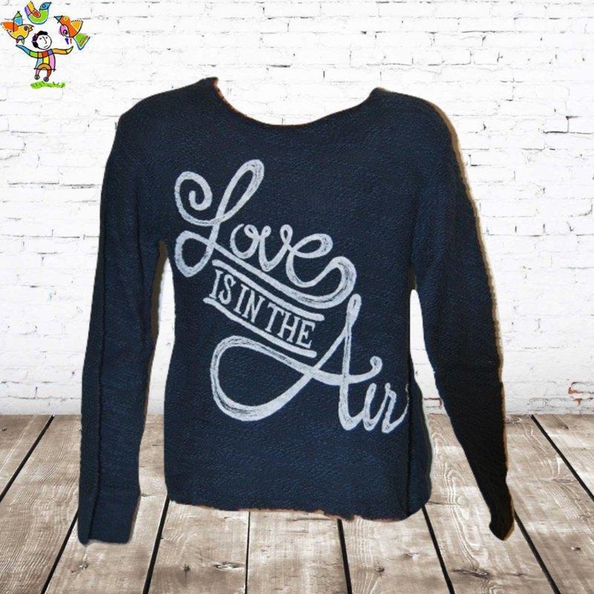 s&C Trui Love dblauw - 146/152