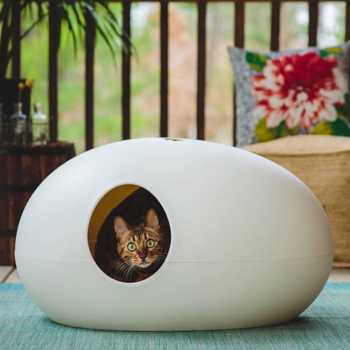 SinDesign Poopoopeedo Kattenbak - Wit - Ovaal