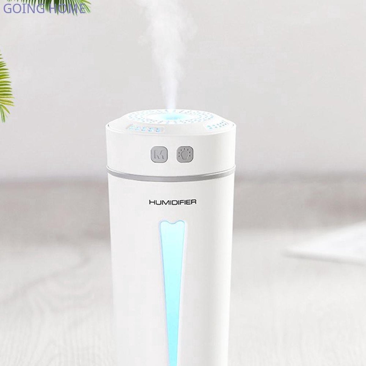 Doodadeals® | Luchtbevochtiger met Aromatherapie | Wit | Luchtbevochtiger Babykamer | Luchtbevochtiger Slaapkamer en Kinderkamer | Luchtbevochtiger Baby | Elektrische Geurverspreider | Wit | 7 LED kleuren