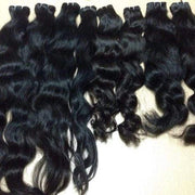 Tissage 60cm 22"brésilienne vierge 100% cheveux naturels brésiliens brun noir