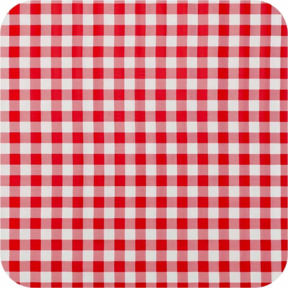 MixMamas Tafelzeil Grote Ruit Vierkant - 120 x 120 cm - Rood