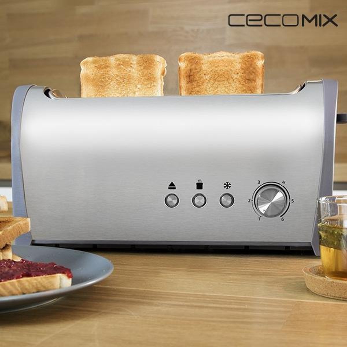 Cecomix Stalen Broodrooster - 1L 3036 1000W