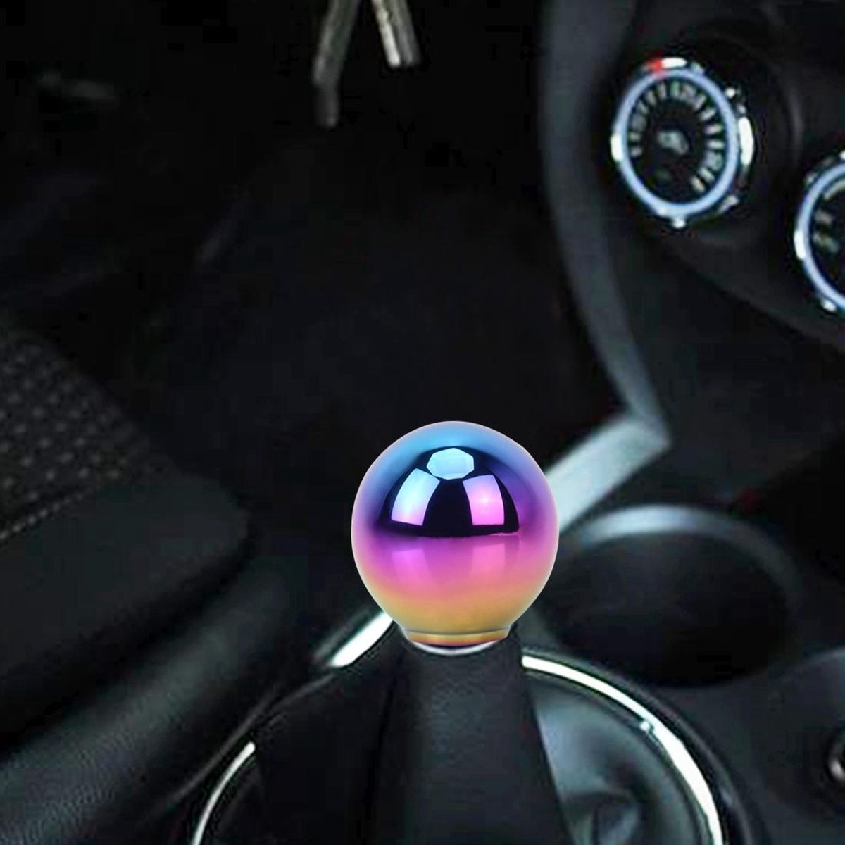 Universeel Voertuig Auto GradiÃ«nt Blauw Geschroefd Versnellingspook Handbediend Automatisch Aluminium Pookknop
