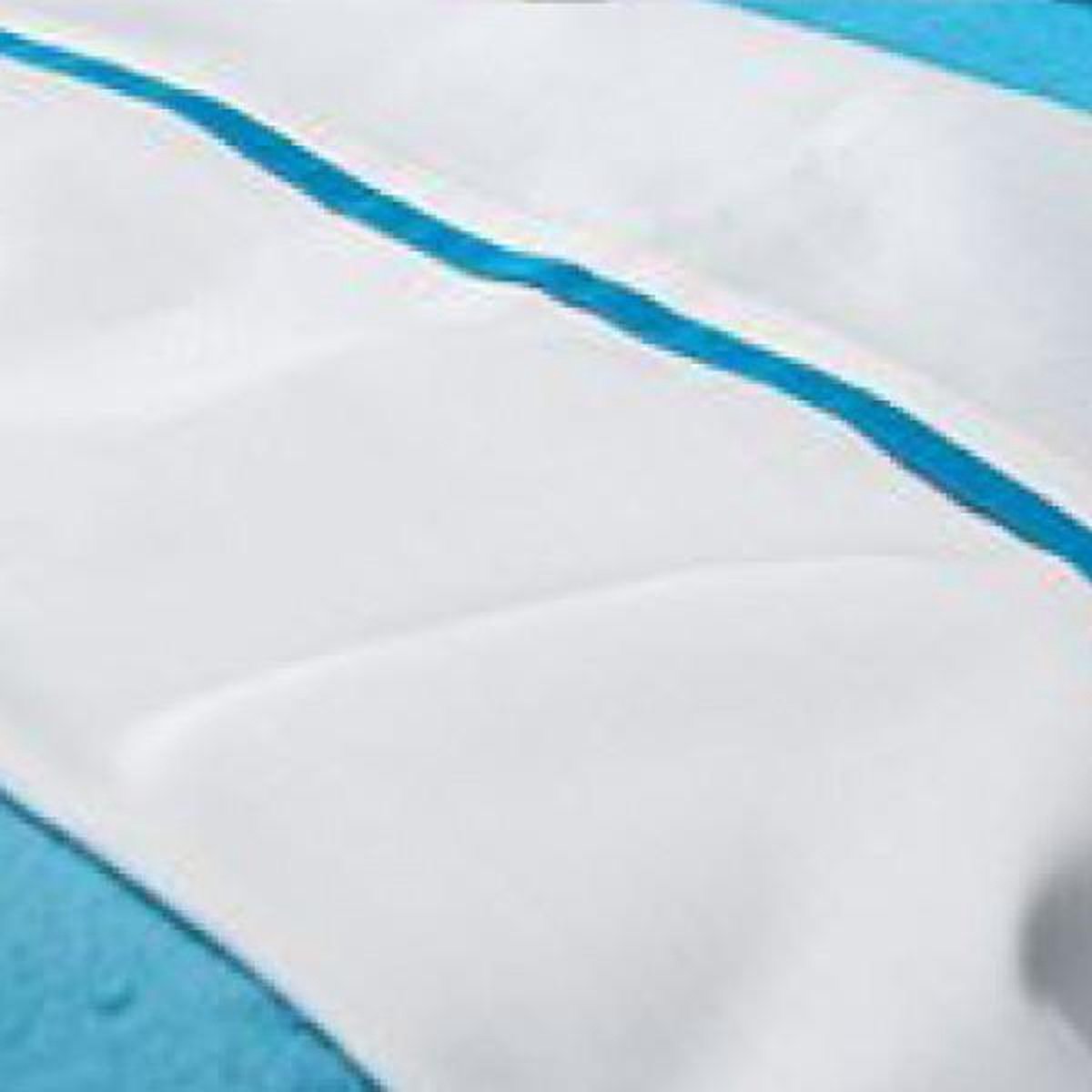 Jollein - Laken 100x150 cm - Wit/Turquoise