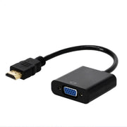 HDMI naar VGA Male naar Female - Adapter - Zwart