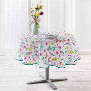 Tafellaken-Tafelkleed- Essentiel freshy wit rond 180 cm