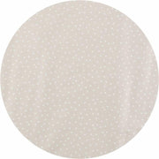 MixMamas Tafelzeil Rond - Ø 140 cm - Stipjes - Beige/Wit