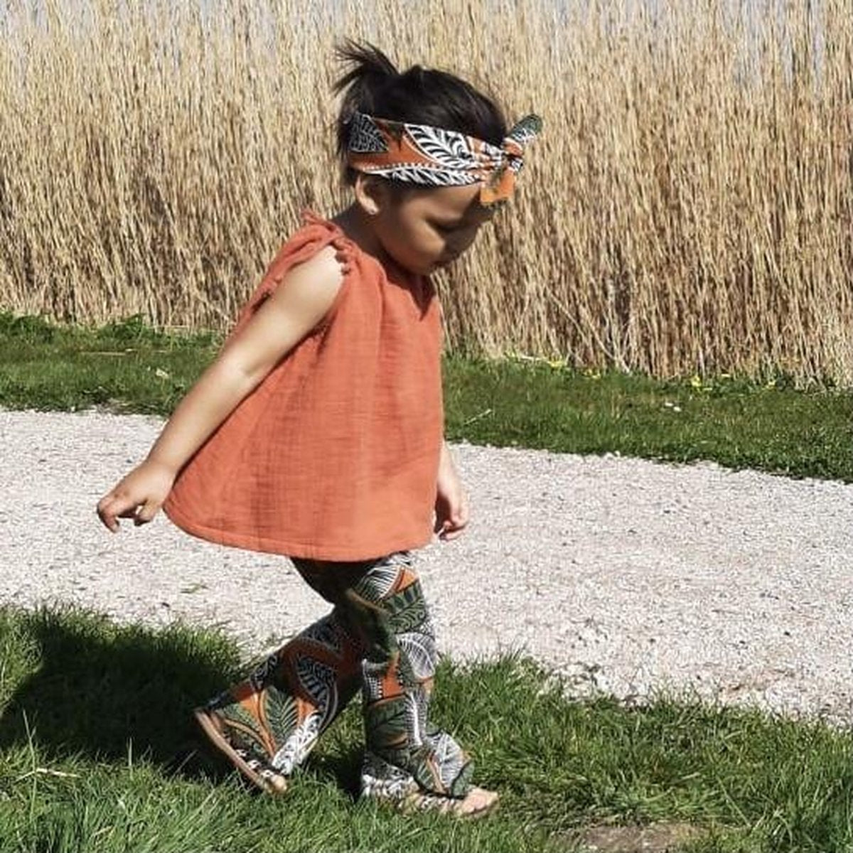 tinymoon Meisjes Top Soft Nature Basic – model Tie Flare – Brique – Maat 62/68