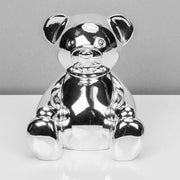 verzilverde spaarpot Teddy