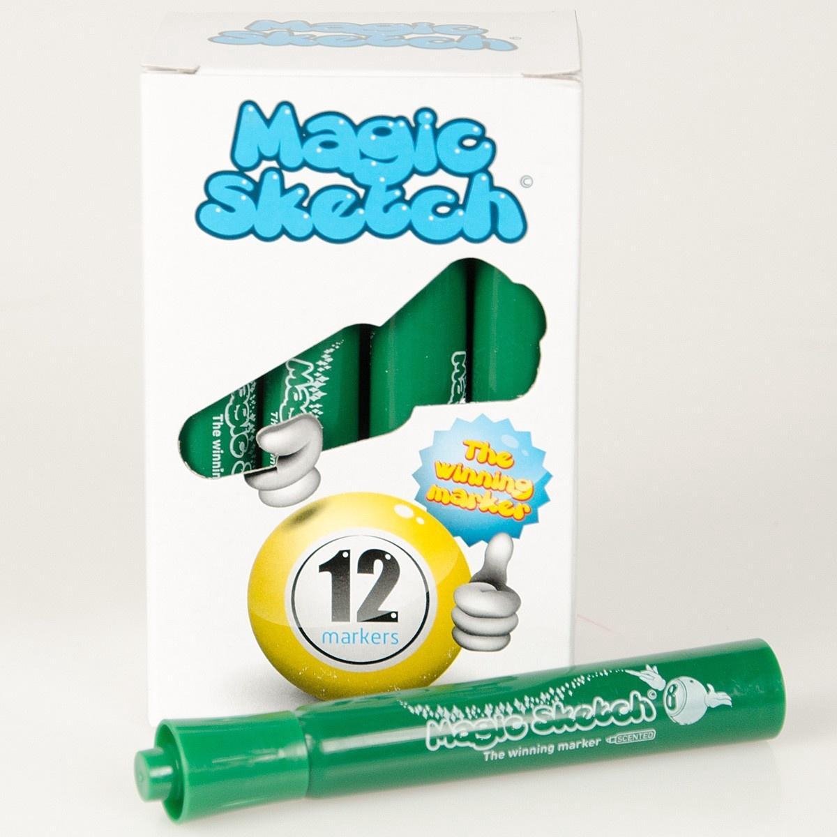 Bingostiften 12 stuks - Kleur: Licht Groen