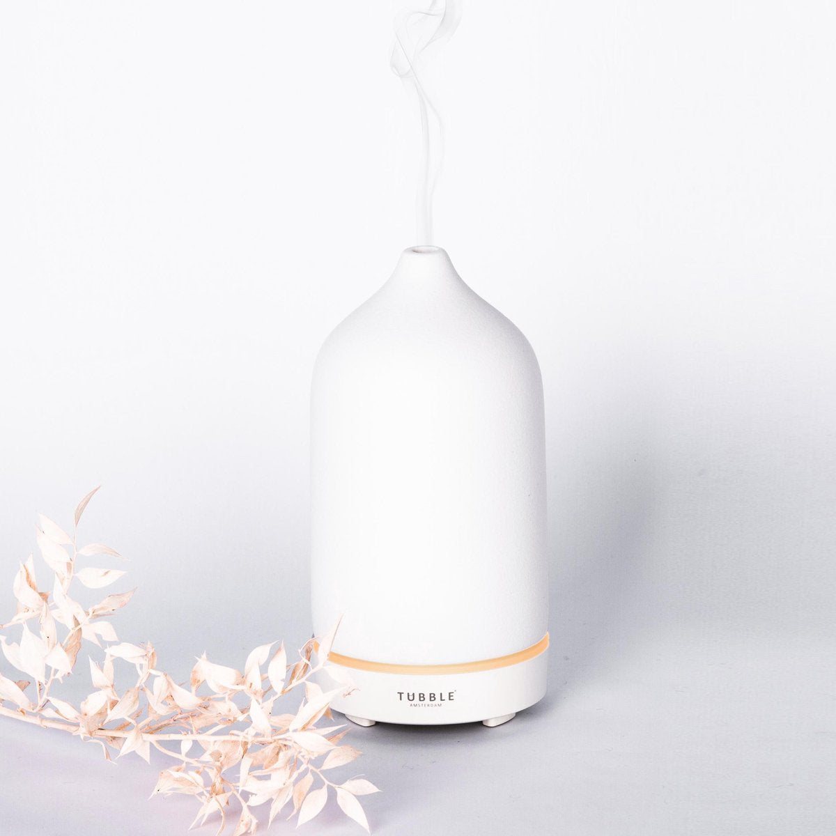 Tubble® Porcelain Aroma Diffuser Seashell White - Etherische Olie - Vernevelaar - Yoga - Aromatherapy