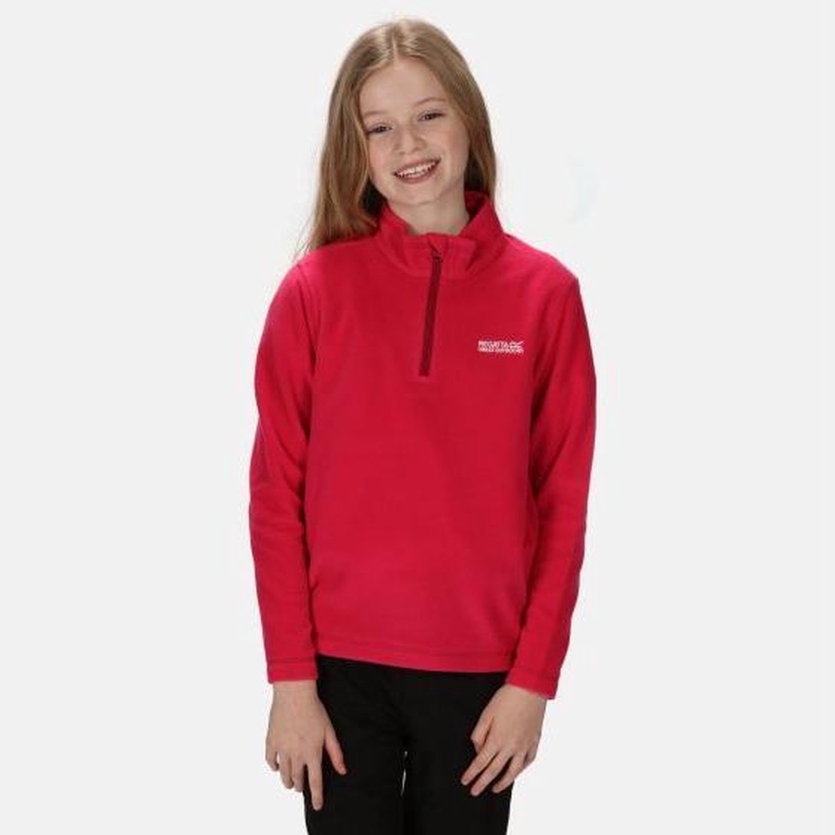 Kinderen Hot Shot II Lichtgewicht Fleece met halve rits Outdoortrui Roze