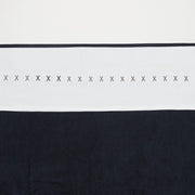 Meyco XXX wieglaken - 75 x 100 cm - Grijs/marineblauw