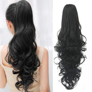 Paardenstaart Ponytail zwart 70cm zeer dik&vol hoogwaardig fibrehair