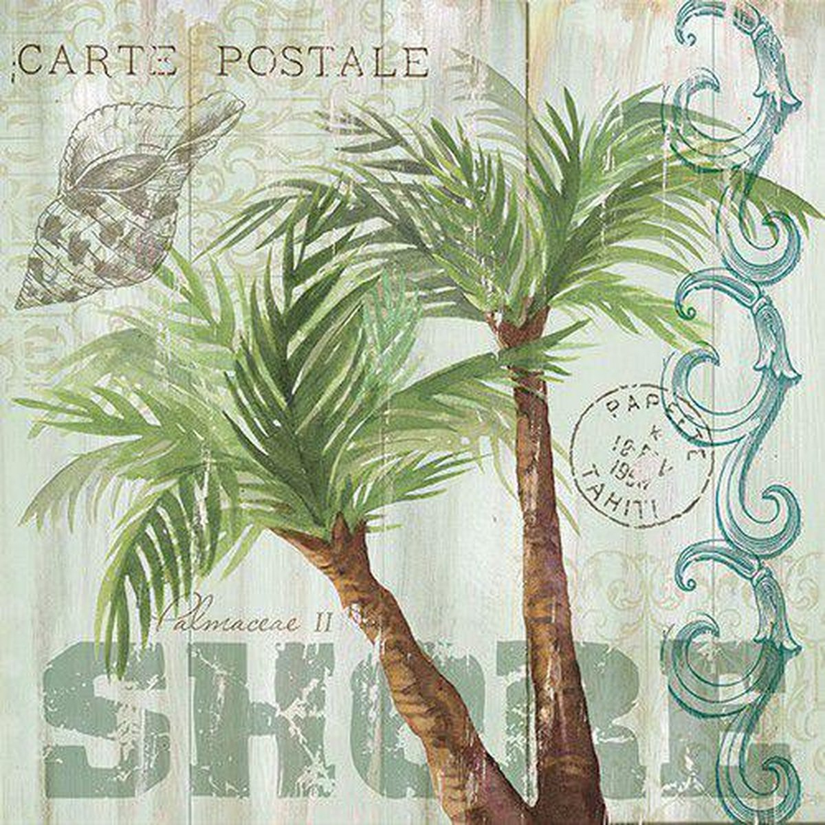 CraftEmotions servetten 5st - Palmbomen 33x33cm Ambiente 13313150