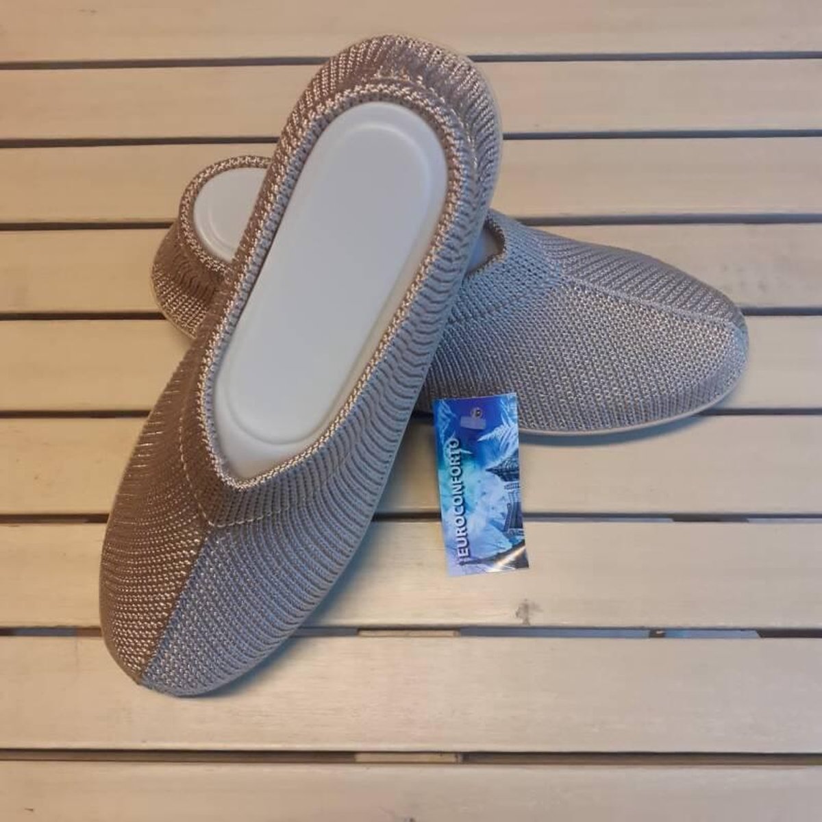 Gebreide Portugese Schoen | Beige | Maat 36